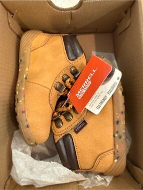 Merrell Wheat/Tan Kids Bare Steps Boot 2.0